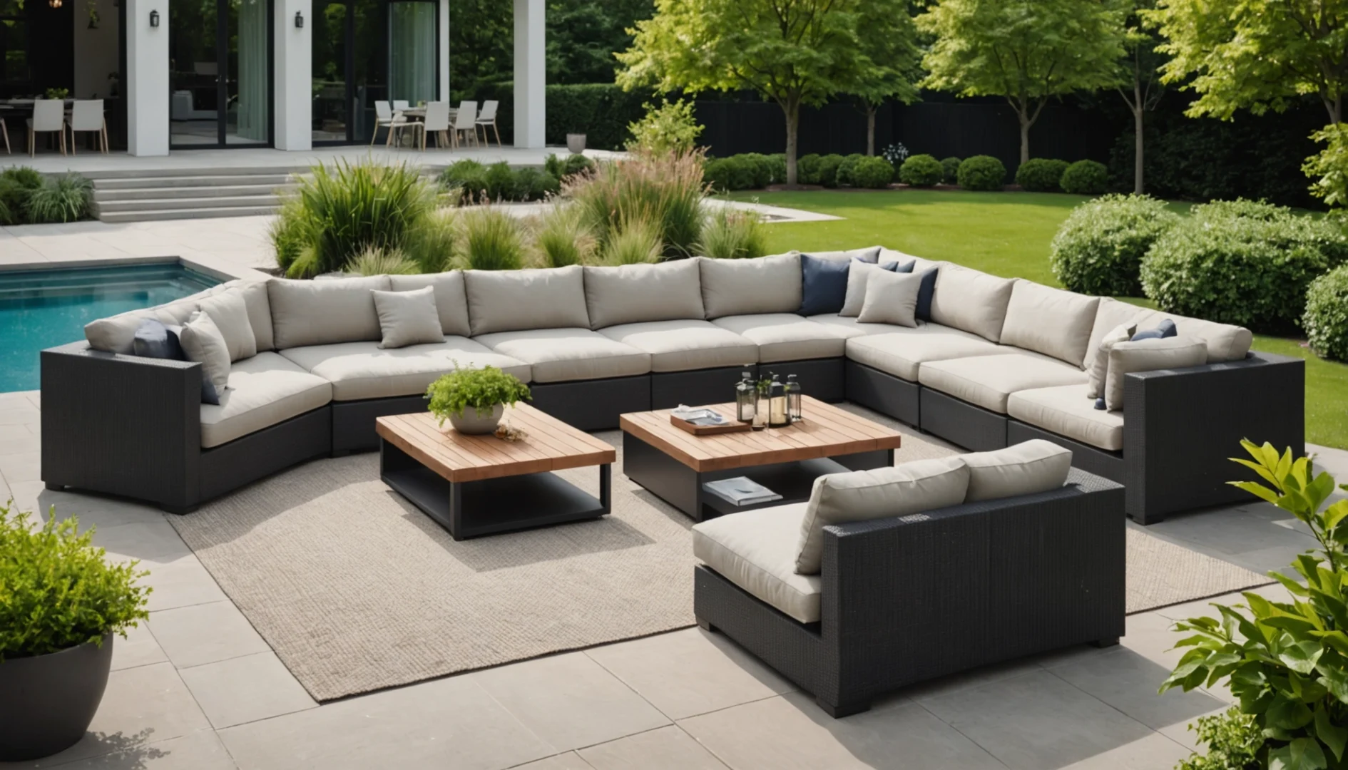 Salon de jardin moderne l'élégance à votre extérieur — free download