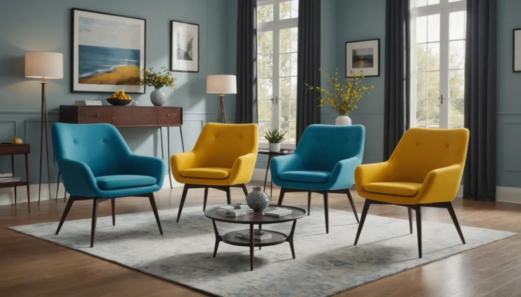 lot de 4 chaises couleurs différentes