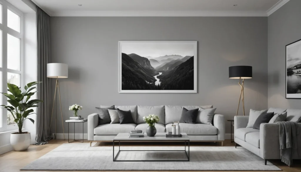 peindre un mur avec bord blanc