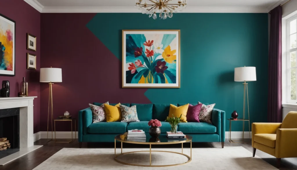 peindre un mur en couleur avec ou sans bordure