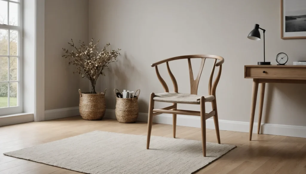 chaise Wishbone en chêne huilé