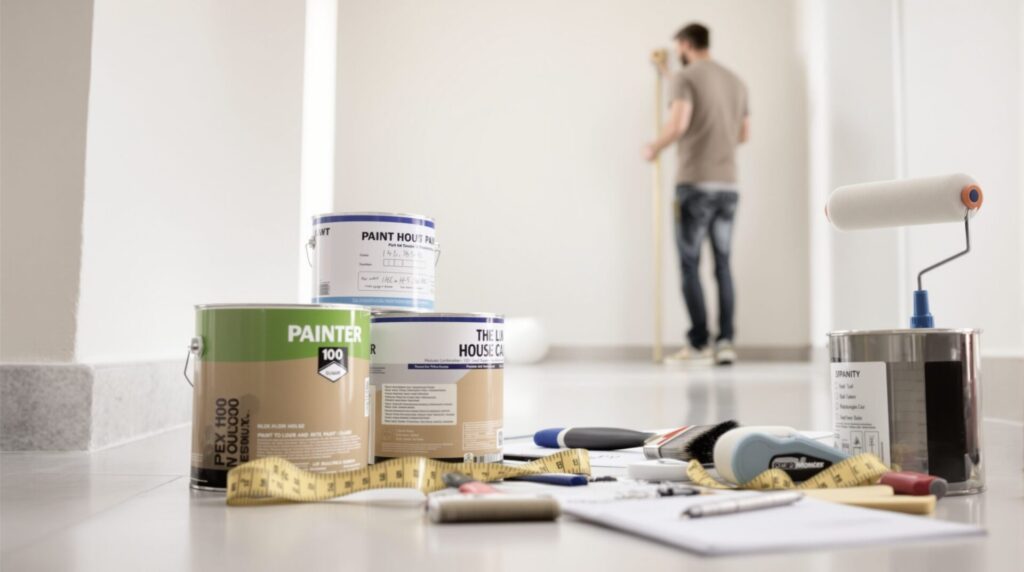 combien de litre de peinture pour une maison de 100m2
